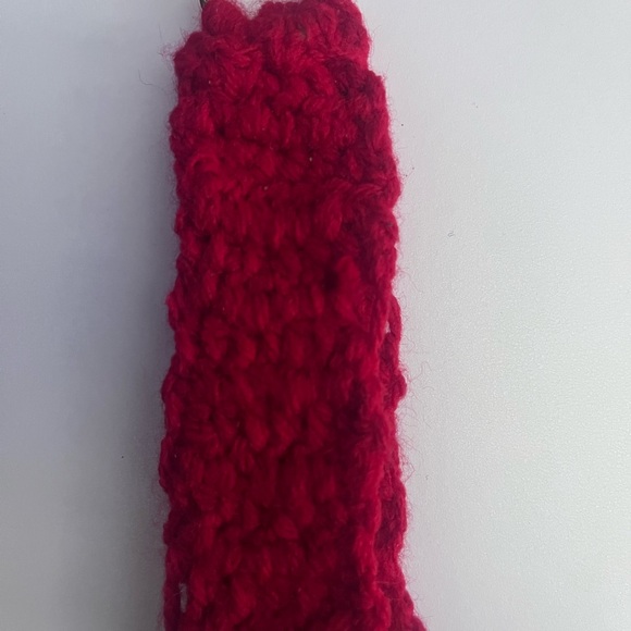 Handcrafted Red Knit Key & Card Holder - Picture 5 of 6